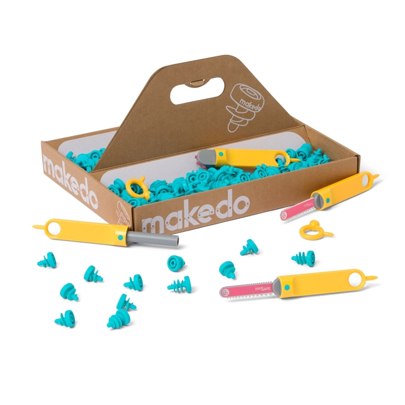 Zestaw narzędzi do konstruowania DIY Makedo - Discover 126 el. - zestaw
