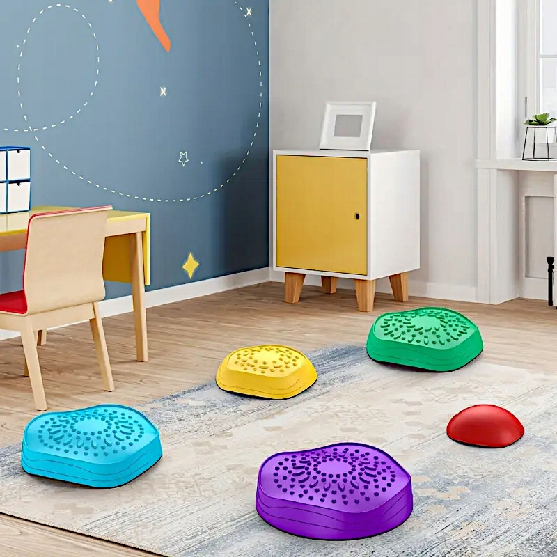 Ścieżka sensoryczna – Balansujące kamienie do treningu równowagi 5szt (2)