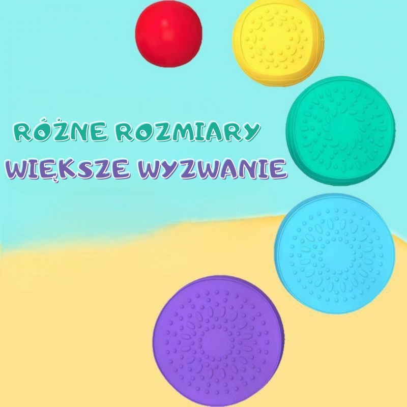 Ścieżka sensoryczna – Balansujące kamienie do treningu równowagi 5szt (3)